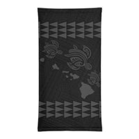 Hawaii Bandana Kakau Polynesian Three Turtle Map Neck Gaiter - Grey - Polynesian Pride