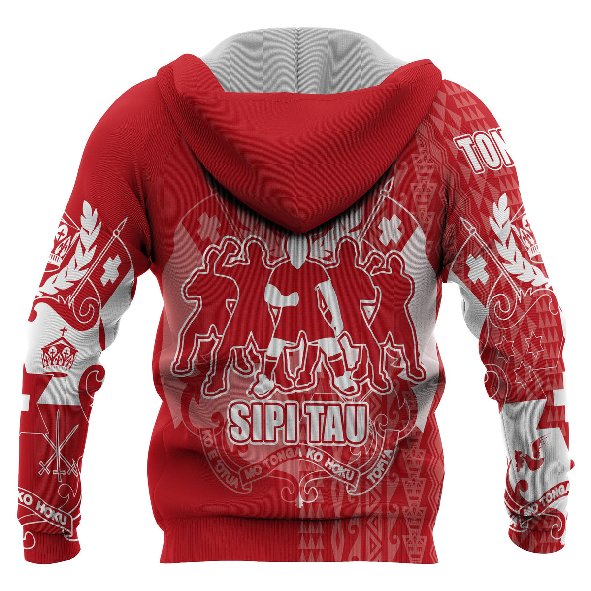 Tonga Zip up Hoodie Sipi Tau Dance - Polynesian Pride