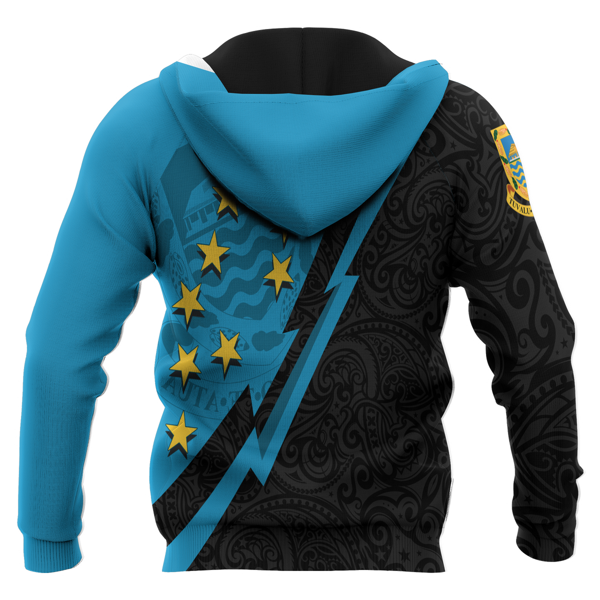 Tuvalu Custom Hoodie Lighting Version - Polynesian Pride