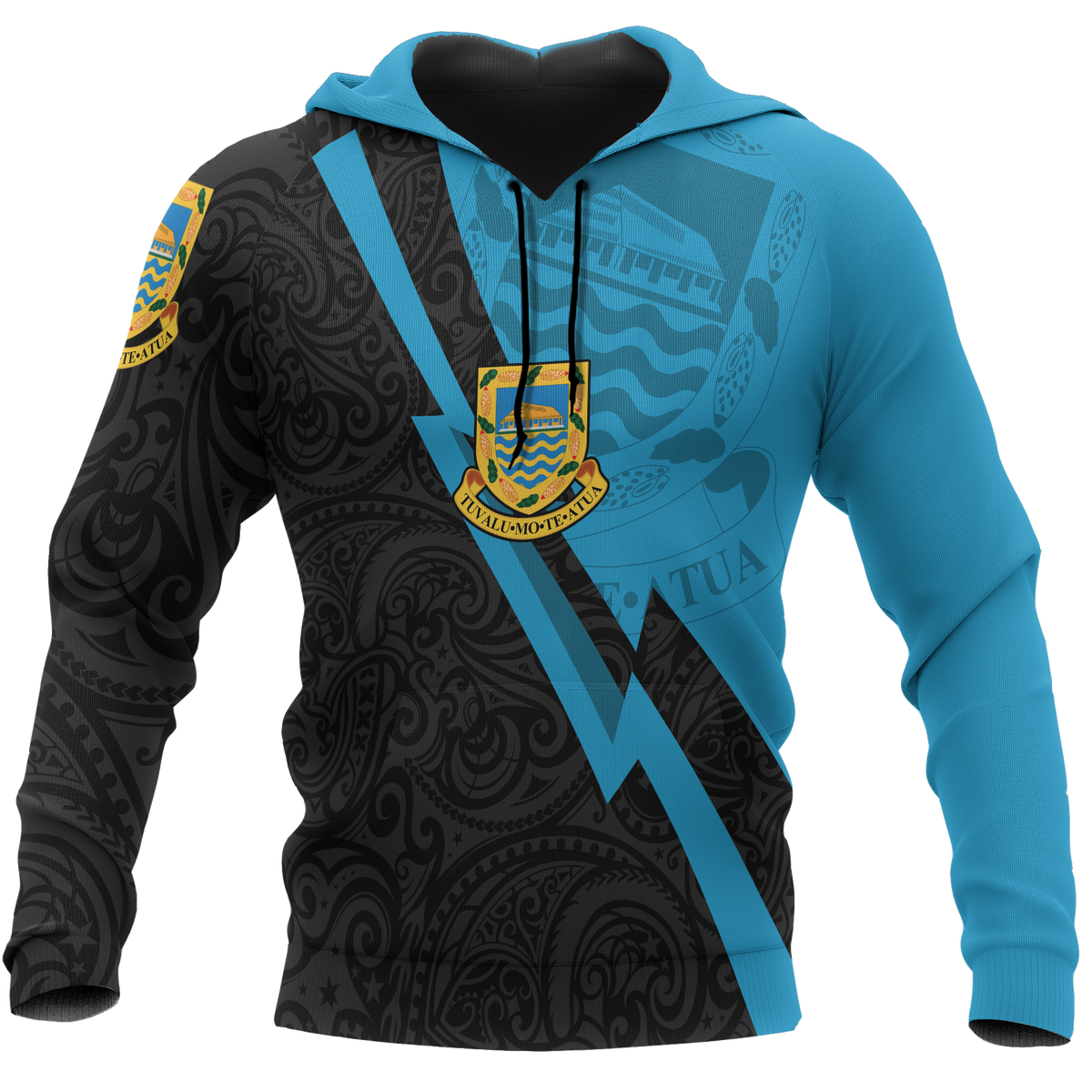 Tuvalu Hoodie Lighting Version - Polynesian Pride