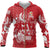 Tonga Zip up Hoodie Sipi Tau Dance Unisex Red - Polynesian Pride