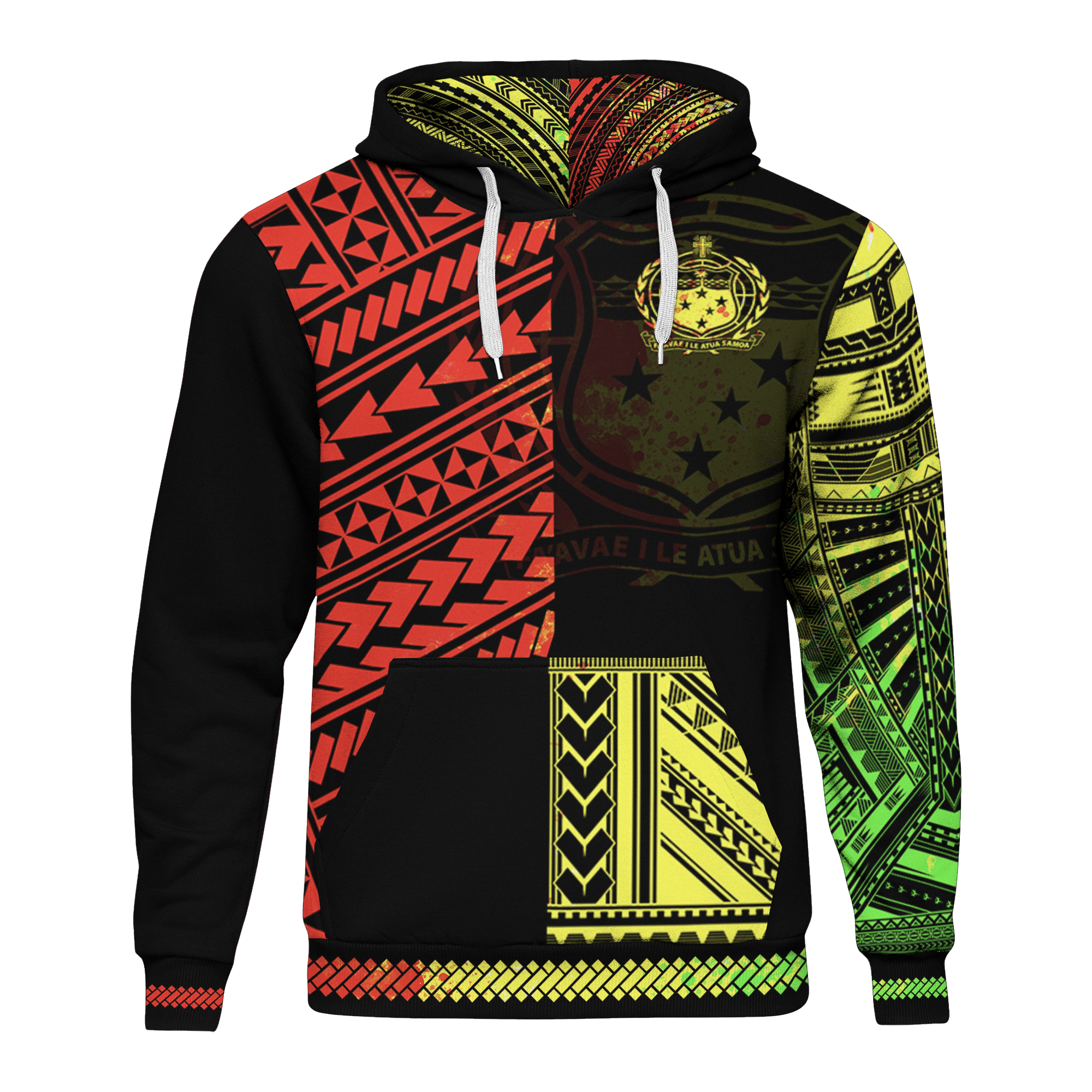 Samoa Hoodie Polynesian Portion Reggae Version Unisex Mix - Polynesian Pride