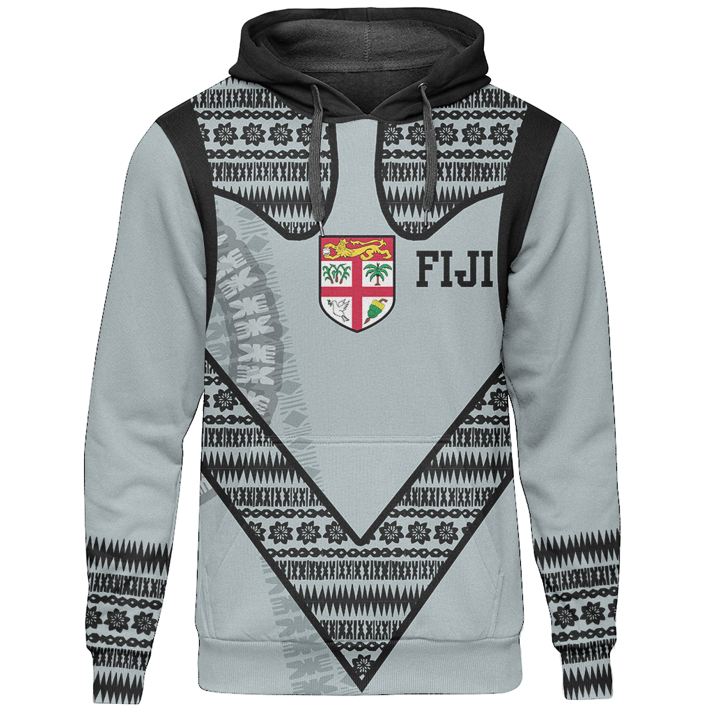 Fiji Tapa Pullover Hoodie Fiji Flag Special Version A02 Unisex Holiday Blue - Polynesian Pride