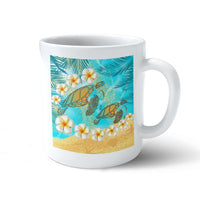Hawaii Turtle Plumeria Summer Mug - Sea Style - AH - Polynesian Pride