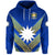 Custom Nauru Polynesian Flag Hoodie Creative Style Blue, Custom Text and Number LT8 - Polynesian Pride