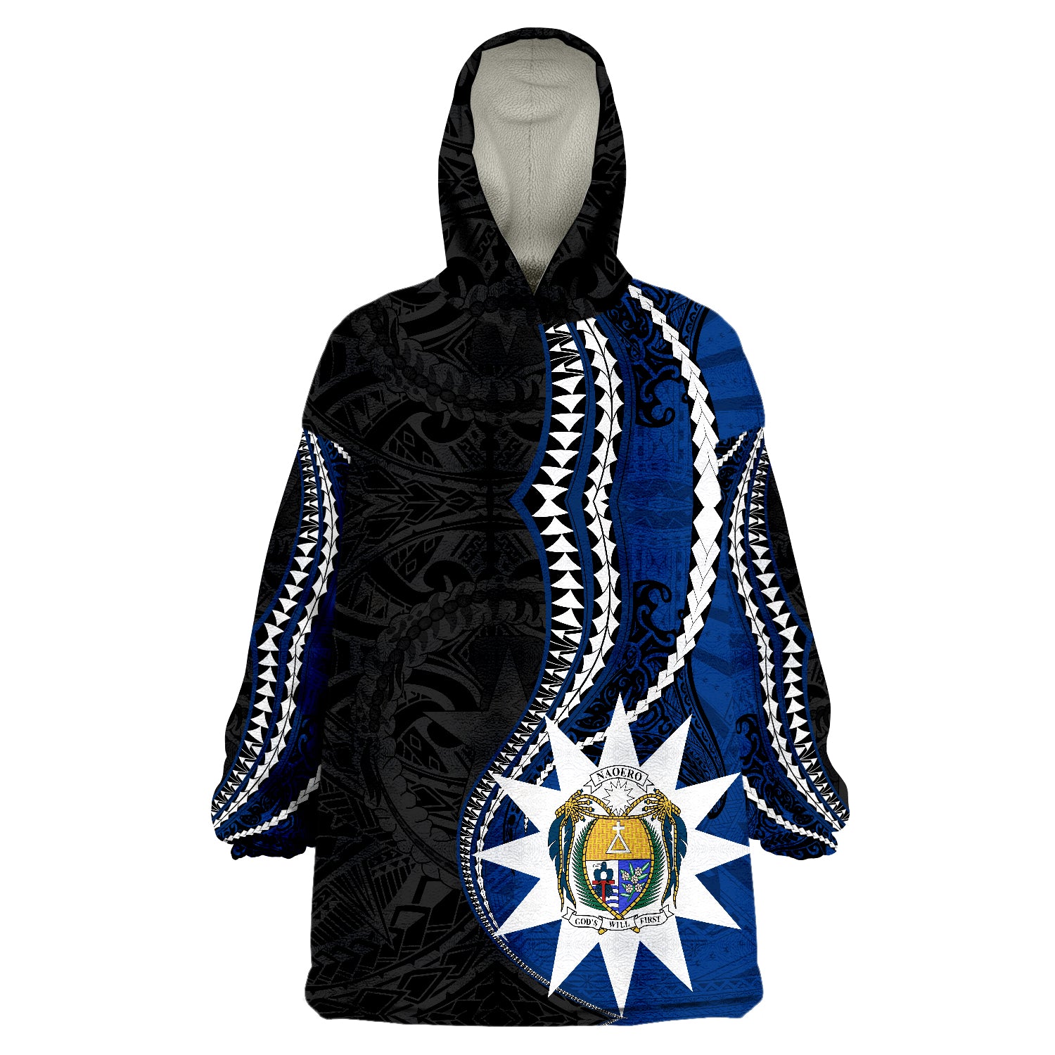 Nauru Kanaloa Tatau Gen MP Wearable Blanket Hoodie LT9 Unisex One Size - Polynesian Pride