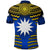 Nauru Polynesian Flag Polo Shirt Creative Style Gradient Blue LT8 - Polynesian Pride