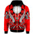 Nauru Zip Hoodie Tribal Sun Tattoo Red Color Unisex Red - Polynesian Pride