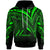 Nauru Hoodie Green Color Cross Style Unisex Black - Polynesian Pride