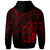 Nauru Zip Hoodie Red Color Cross Style - Polynesian Pride