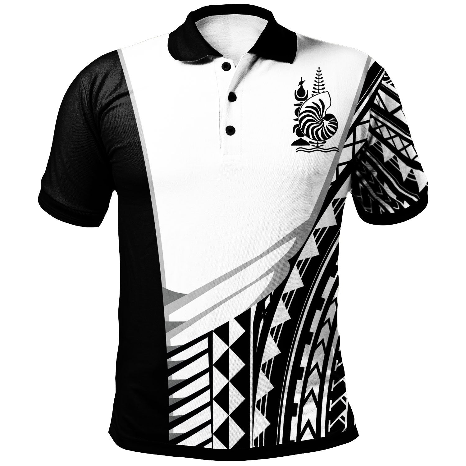 New Caledonia Custom Polo Shirt Athletes Style Unisex White - Polynesian Pride