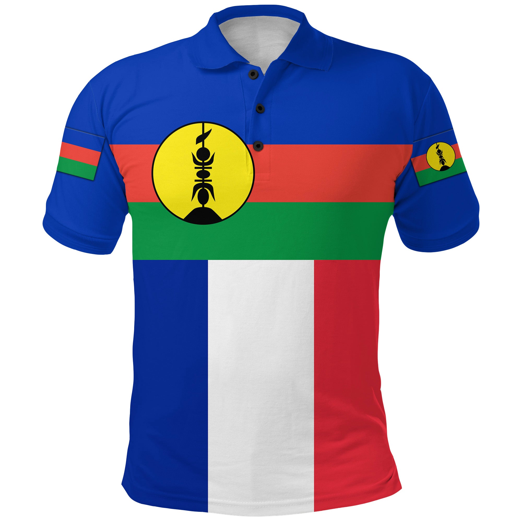 New Caledonia Polo Shirt Flag Vibes LT8 - Polynesian Pride