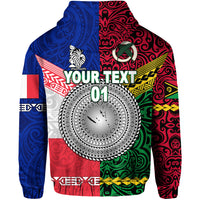 Custom Vanuatu New Caledonia Flag Style Hoodie Together LT8 - Polynesian Pride
