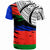 New Caledonia Custom T Shirt New Caledonia Flag Style With Claw Pattern - Polynesian Pride