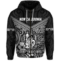 Custom New Caledonia Zip Hoodie Simple Style Black LT8 - Polynesian Pride