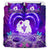 (Personalized) Hawaiian Couple Hibiscus Valentine Bedding Set - Bliss Style AH Purple - Polynesian Pride