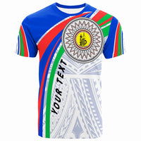 New Caledonia Custom T Shirt Handicraft Pattern Unisex Gray - Polynesian Pride