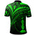 New Caledonia Polo Shirt Green Color Cross Style - Polynesian Pride