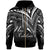 New Caledonia Zip Hoodie Cross Style Unisex Black - Polynesian Pride