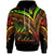 New Caledonia Hoodie Reggae Color Cross Style Unisex Black - Polynesian Pride