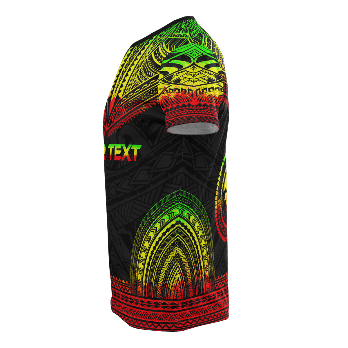 Yap All Over Custom T Shirt Yap Flag Polynesian Tattoo Reggae Color - Polynesian Pride