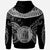 Niue Custom Hoodie Serrated Pattern White Color Unisex Black - Polynesian Pride