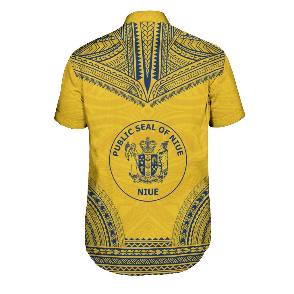 Niue Polynesian Chief Shirt - Flag Version - Polynesian Pride