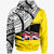 Niue Custom Hoodie Niue Flag Style With Claw Pattern Unisex Yellow - Polynesian Pride