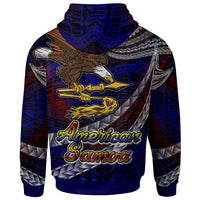 American Samoa Hoodie Custom American Samoa Eagle With Polynesian Patterns Hoodie LT10 - Polynesian Pride