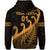 Custom New Zealand Rugby Maori Hoodie Silver Fern Koru Vibes Gold LT8 - Polynesian Pride