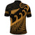 New Zealand Rugby Maori Polo Shirt Silver Fern Koru Vibes Gold LT8 - Polynesian Pride