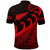 New Zealand Rugby Maori Polo Shirt Silver Fern Koru Vibes Red LT8 - Polynesian Pride