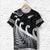 Custom New Zealand Rugby Maori T Shirt Silver Fern Koru Vibes Black LT8 - Polynesian Pride