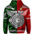 Custom New Zealand Tonga Hoodie Maori and Polynesian Together Green, Custom Text and Number LT8 - Polynesian Pride