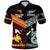 Custom New Zealand Papua New Guinea Polo Shirt Maori and Polynesian Together, Custom Text and Number LT8 - Polynesian Pride