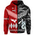 Custom New Zealand Tonga Zip Hoodie Maori and Polynesian Together Black, Custom Text and Number LT8 - Polynesian Pride