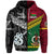 Vanuatu New Zealand Zip Hoodie Together Black LT8 - Polynesian Pride