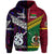 Custom Vanuatu New Zealand Zip Hoodie Together Purple, Custom Text and Number LT8 - Polynesian Pride