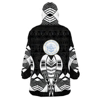 Palau Polynesian Tattoo Black Version Wearable Blanket Hoodie LT9 - Polynesian Pride