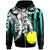 Palau Zip Hoodie Cyan Vertical Stripes Style Unisex Cyan - Polynesian Pride