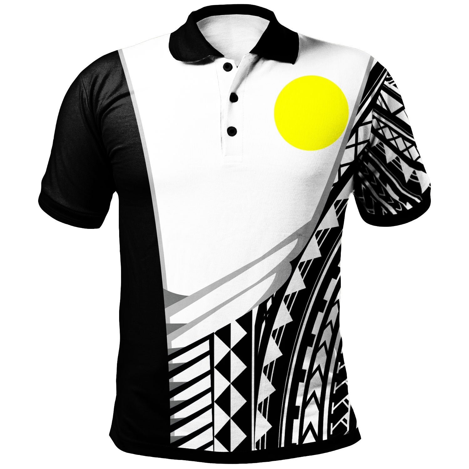 Palau Custom Polo Shirt Athletes Style Unisex White - Polynesian Pride