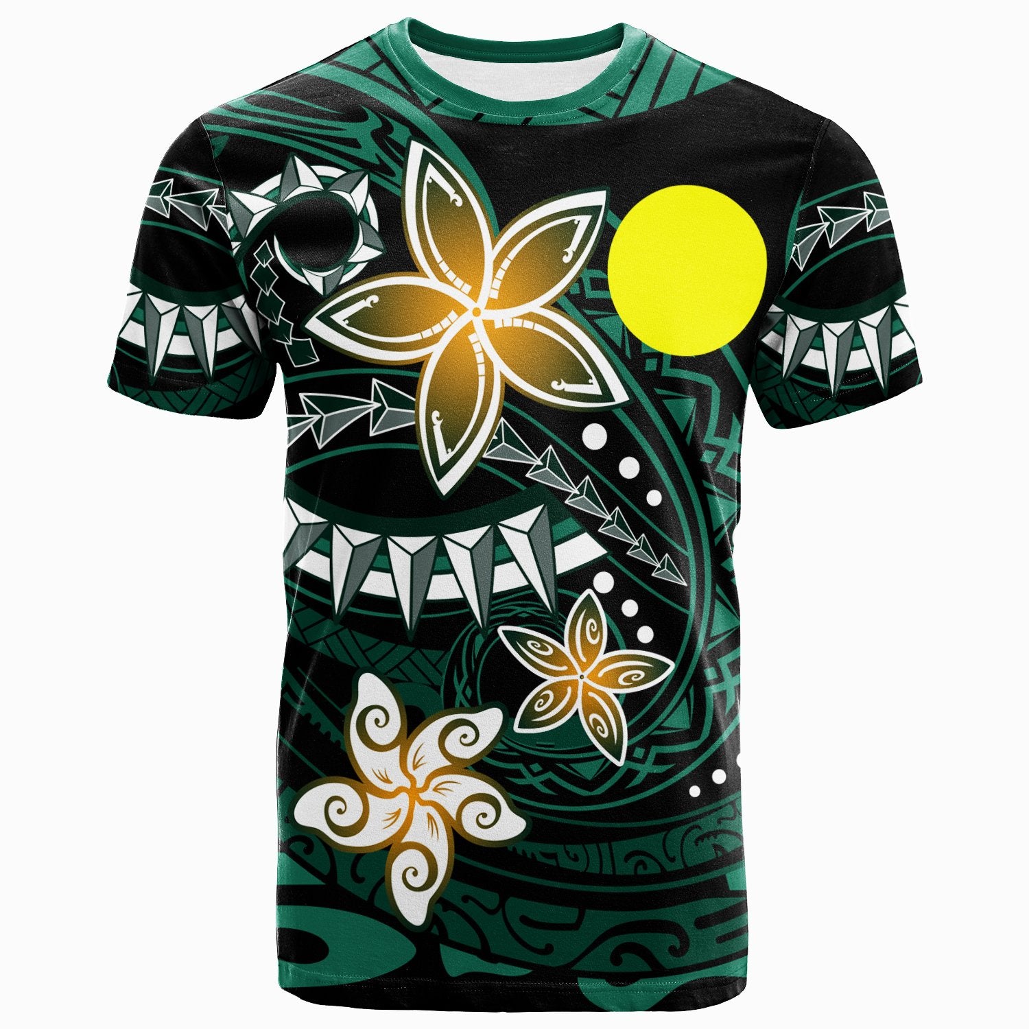 Palau T Shirt Spring Style Black Color Unisex Black - Polynesian Pride