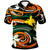 Papua Polo Shirt Vortex Style Unisex Orange - Polynesian Pride