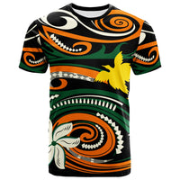 Papua New Guinea T Shirt Vortex Style Unisex Orange - Polynesian Pride