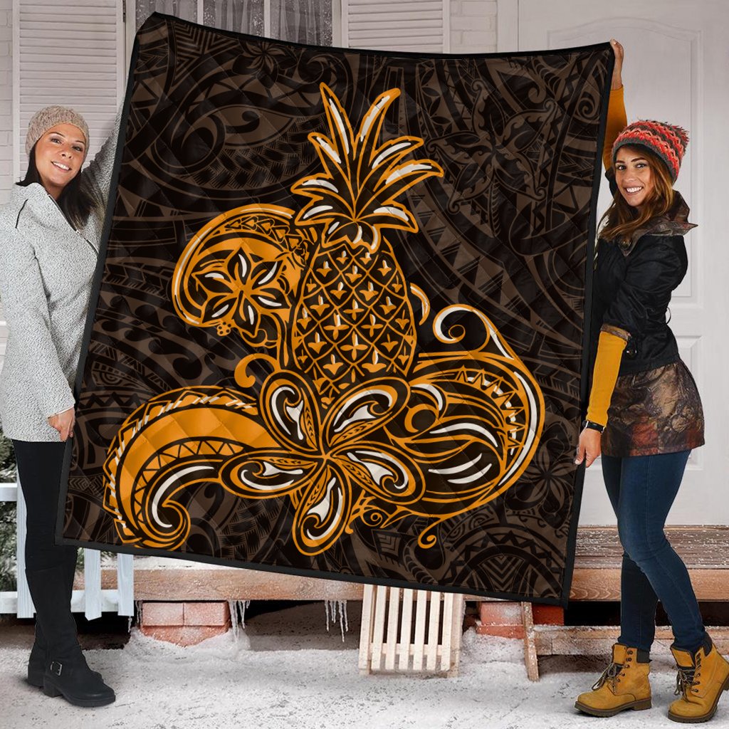 Hawaii Quilt - Tribe Pineapple Quilt - AH - Polynesian Pride