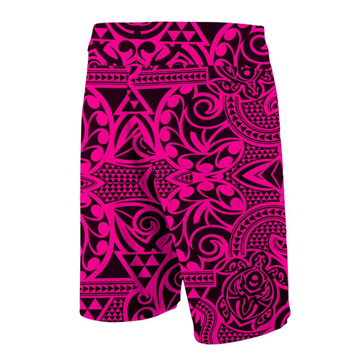 Hawaii Polynesian Tribal Turtle Board Shorts Pink - Polynesian Pride