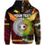 Custom Papua New Guinea Australia Aboriginal Hoodie Together, Custom Text and Number LT8 - Polynesian Pride