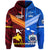 Custom Papua New Guinea Samoa Together Hoodie, Custom Text and Number LT8 - Polynesian Pride