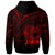 Papua New Guinea Hoodie Red Color Cross Style - Polynesian Pride