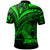 Papua New Guinea Polo Shirt Green Color Cross Style - Polynesian Pride